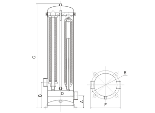 Cartridge Filter Housing Stainless Steel 