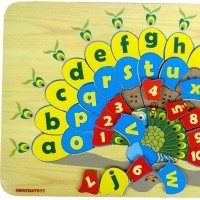 Puzzle Angka dan Huruf Merak