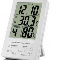 Indoor Thermometer Hygro and Clock TH96