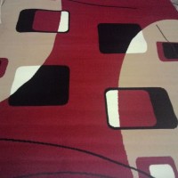 Karpet Square - Red uk.170*230 cm