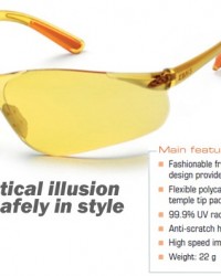 Kaca mata King'S ky 218F,safety eyewear amber glass king ky218F