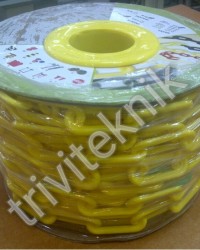 Rantai plastik 8mm Untuk Traffic Cone,Kerucut. berat 3kgs 