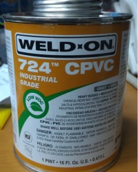 Cpvc heavy bodied cement WeldOn 724,weld on 724