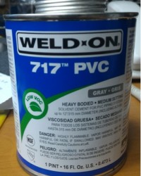 Pvc heavy bodied cement,WeldOn 717,lem weld on