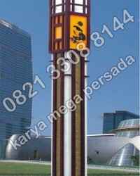 TIANG LAMPU TAMAN MODERN SERIE MPGT-092-2017