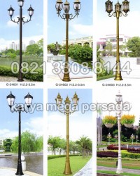 TIANG LAMPU TAMAN MODERN MINIMALIS G-24601 – G-24606 