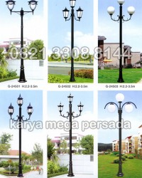 TIANG LAMPU TAMAN MODERN MINIMALIS G-24501 – G-24506 