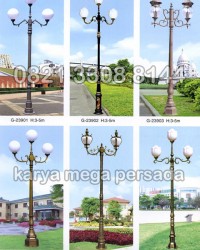 TIANG LAMPU TAMAN MODERN MINIMALIS G-23901 – G-23906 