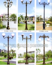 TIANG LAMPU TAMAN MODERN MINIMALIS G-23801 – G-23806 