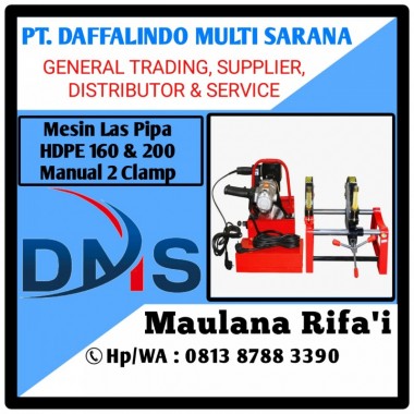 Mesin Las Pipa Hdpe SHDS 200 Manual 2 Clamps