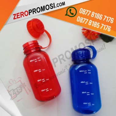 Souvenir Promosi Botol Minum Plastik Segi Empat 600ml