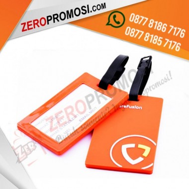 Souvenir Label Bagasi Karet Promosi – Luggage Tag Termurah