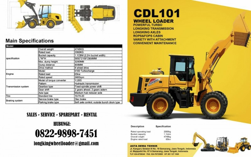 Wheel Loader Lo<em></em>ngking CDL101 dan Wheel Loader Lo<em></em>ngking CDL100 (3)