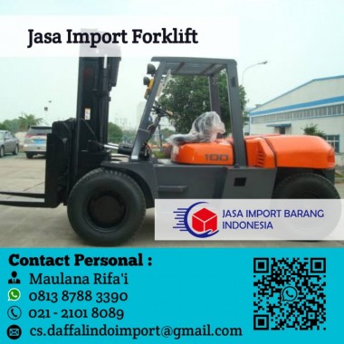 Jasa Import Forklift | Jasa Import Alat Berat