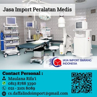 Jasa Import Peralatan Medis | Jasa Import Borongan | 0813 8788 3390