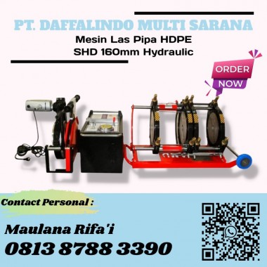 Mesin Penyambung Pipa HDPE SHDS 160mm Hydraulic