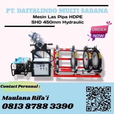 Mesin Las Pipa HDPE SHD 450mm Hydraulic - Mesin Las Pipa HDPE 6 Inch Sampai 18 Inch