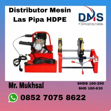 Mesin Las Pipa Hdpe SHDS 160Y 2clamp | Alat Sambung Pipa Hdpe