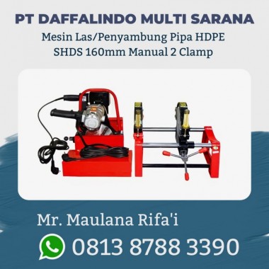 Mesin Las Pipa HDPE SHDS 160mm Manual 2 Clamp