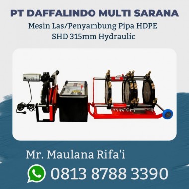 Mesin Penyambung Pipa HDPE SHD 315mm Hydraulic