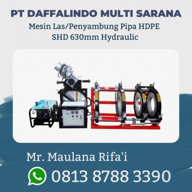 Mesin Penyambung Pipa HDPE SHD 630mm Hydraulic