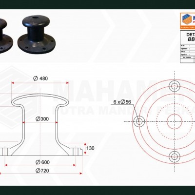 Bollard BItt 50 Ton - Bollard Dermaga Tipe Bitt 50 Ton di Makasar Sulawesi Selatan