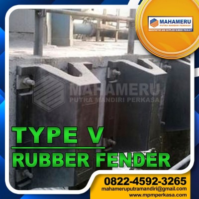 Rubber Fender V 500H 3000L - Karet Fender Dermaga Tipe V 500H 3000L