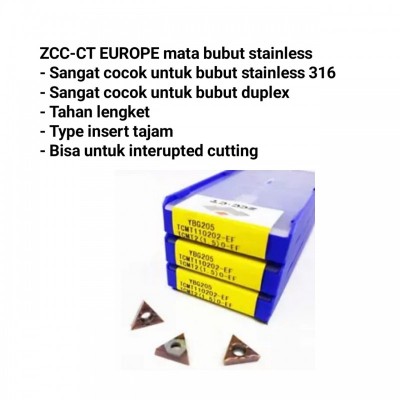 TCMT 110202-EF YBG205 MATA BUBUT STAINLESS