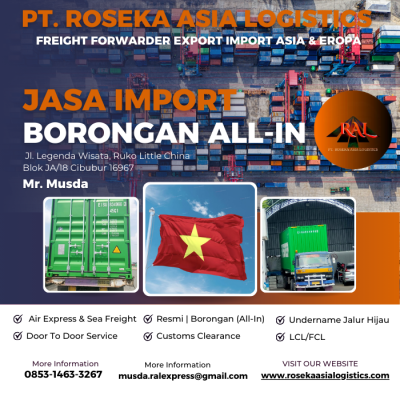 Jasa Import Borongan All-In Dari Vietnam