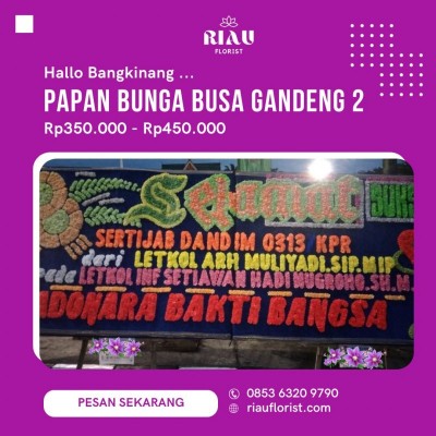 Sewa Papan Bunga Busa Gandeng Riau Florist Bangkinang