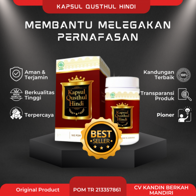 obat herbal kapsul qusthul hindi original ijin bpom