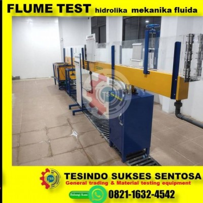FLUME TEST (OPEN) CHANNEL / lab hidrolika mekanika fluida