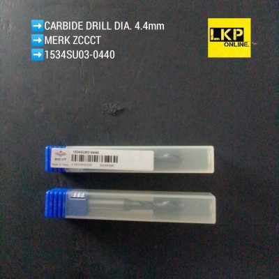 ZCC CT CARBIDE DRILL DIA 4.4mm - KDG303/1534SU03-0440