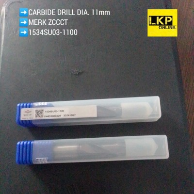 ZCCCT CARBIDE DRILL DIA 11mm - KDG303/1534SU03-1100