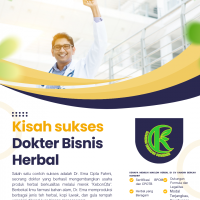 kisah sukses dokter berbisnis herbal